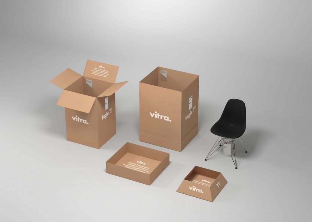 packaging sostenible de Vitra