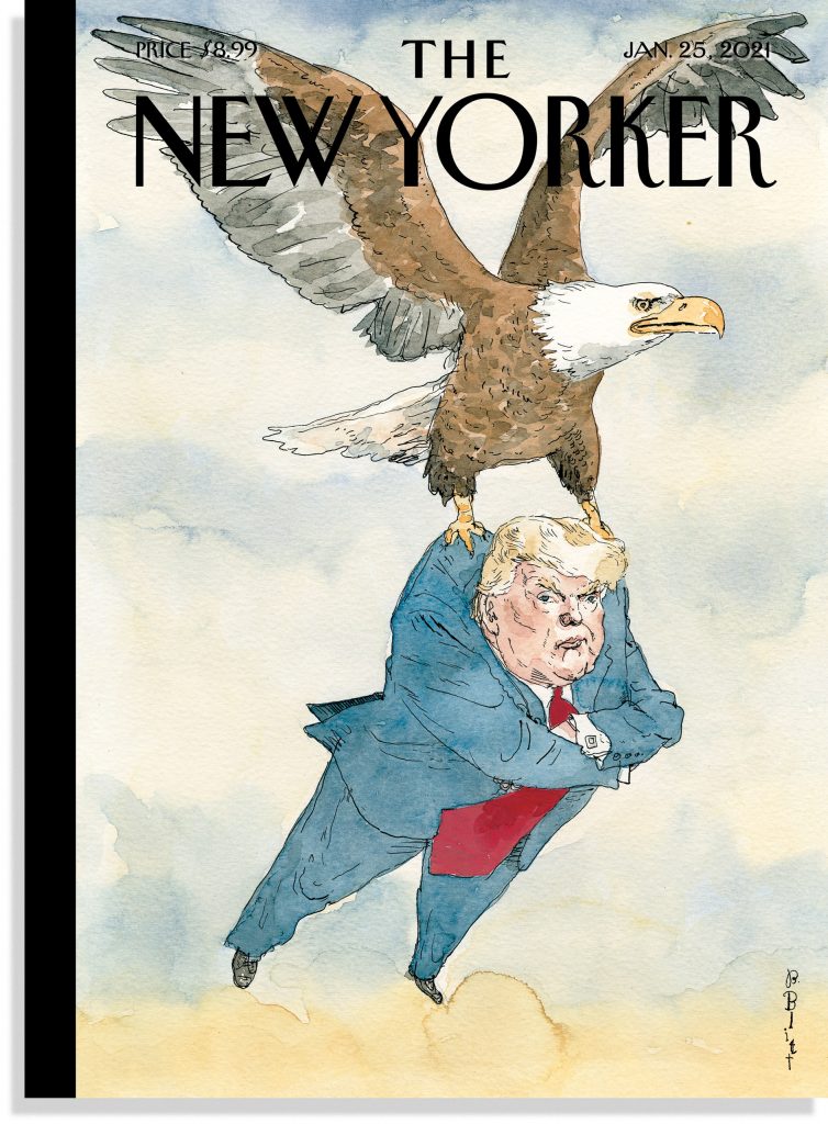 The New Yorker Trump. ilustración satírica