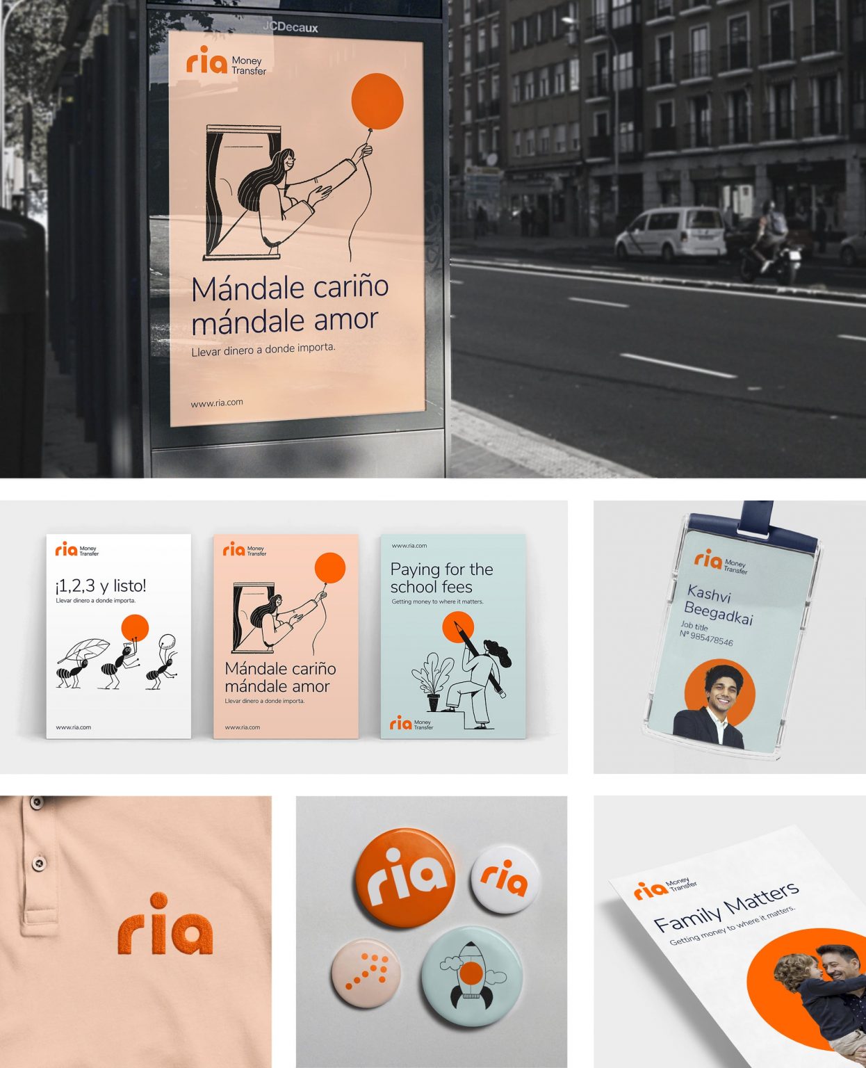 El nuevo branding de Ria Money Transfer que pretende actualizar la marca