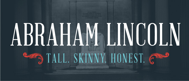 tipografía Abraham Lincoln