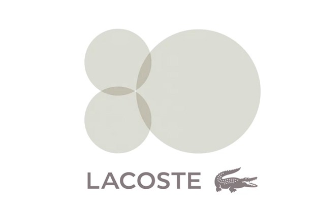 Lacoste, logo 80 aniversario 